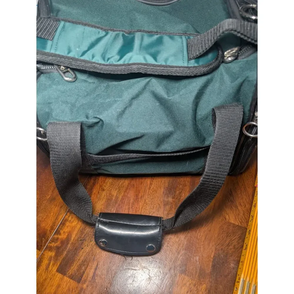American Tourister Green Black Travel Train Case Carry On Tote Organizer Bag